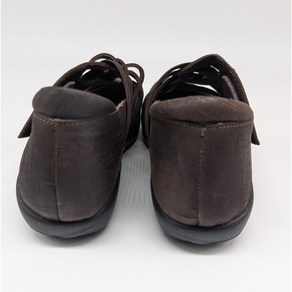 Naot Kawaka Mary Jane Shoes Sz 37 US 6 Brown Leather Comfort Preppy Academia - Picture 6 of 9